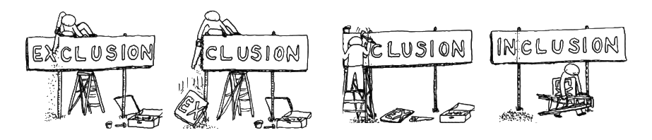 cartoon about exclusion and inclusion