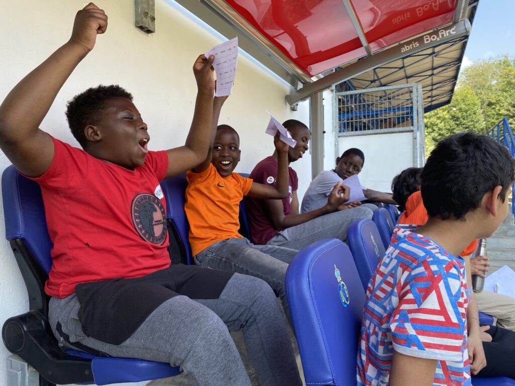 TADA youth cheering in the Union stadion